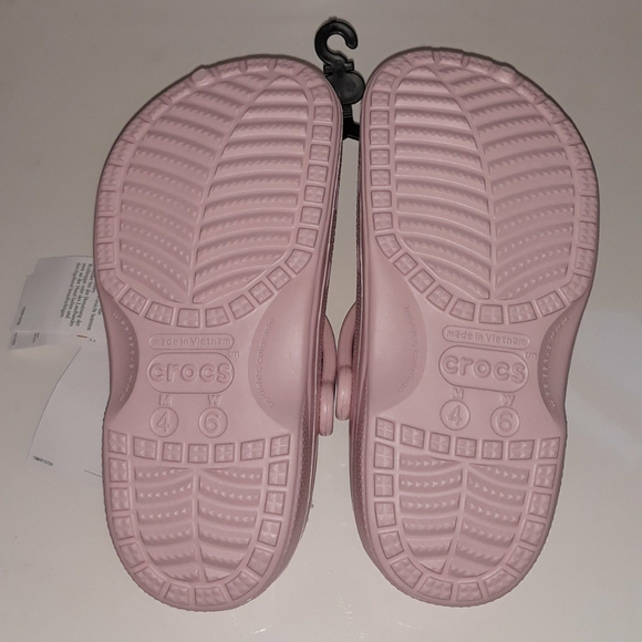Pink fleece lined Crocs - Picture 2 of 4